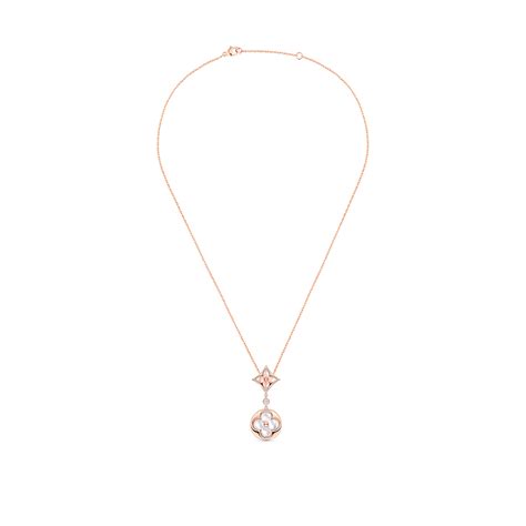 Colour Blossom Necklace, Pink Gold, Pink Mother